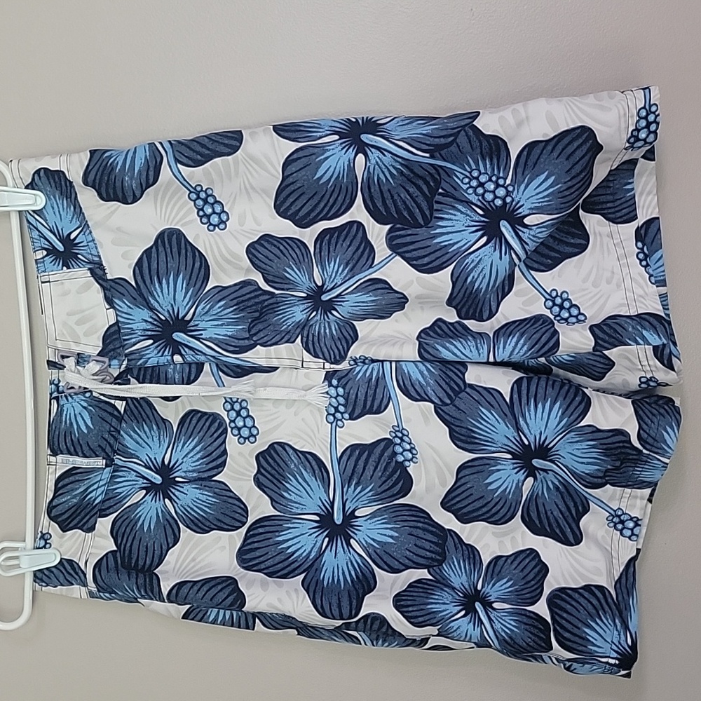 (2/$15) BKE WET Blue White Gray Swim Trunks Size 31